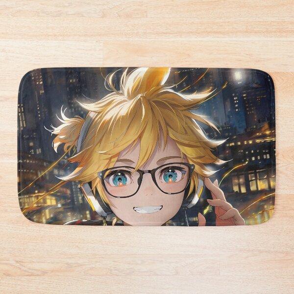 Item preview, Kagamine Len Vocaloid City Lights Headphones Smile designed and sold by 108Recordings.
