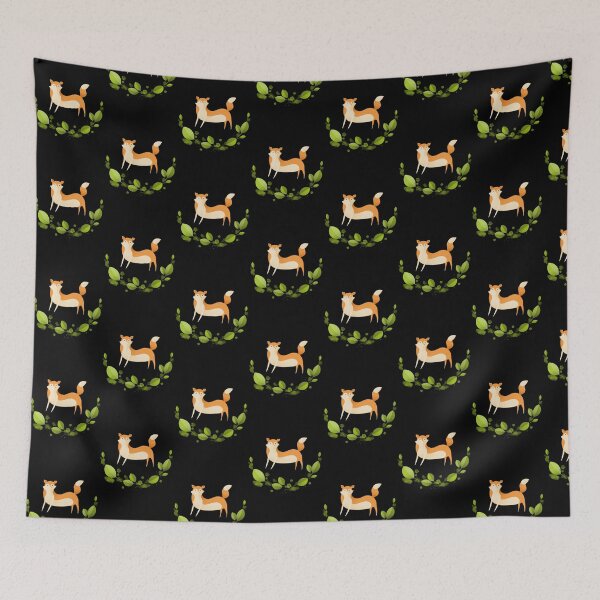 Item preview, In The Company Of Leaves The Fox Nature Illustration designed and sold by sugarmapleart.