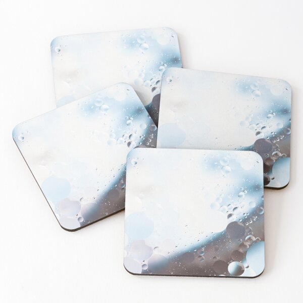 Item preview, Grey and white watercolor bubbles, water drops modern art designed and sold by TanalyFlowers.