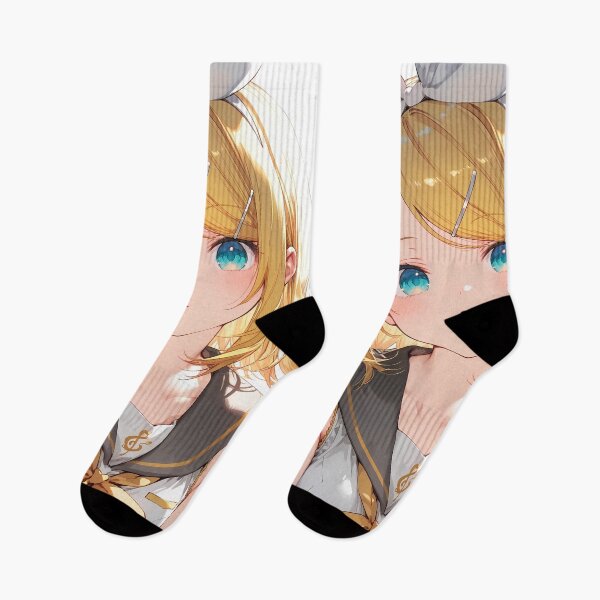 Item preview, Kagamine Rin Vocaloid Golden Bow Blue Eyes Portrait designed and sold by 108Recordings.