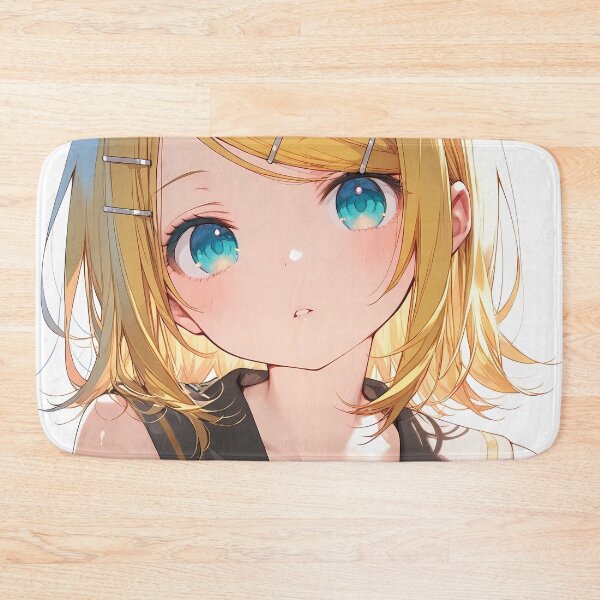 Item preview, Kagamine Rin Vocaloid Golden Bow Blue Eyes Portrait designed and sold by 108Recordings.