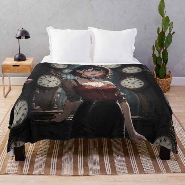 Item preview, Gothic anime woman and watches designed and sold by ArtsJulian.