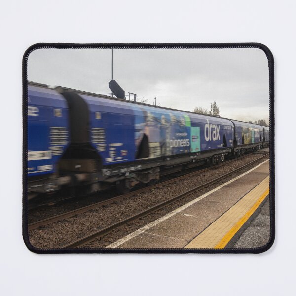 Item preview, Drax Freight Train Passing Whitley Bridge Station designed and sold by ArtworkNorth.