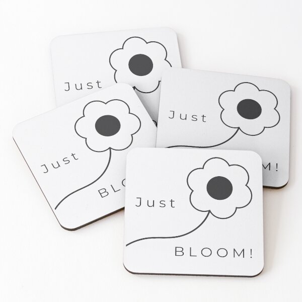 Item preview, Just Bloom! - Minimalist Flower Line Art Poster. White version. designed and sold by Très Joli Brothers.