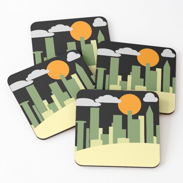 Item preview, Night cityscape vector art  designed and sold by Ravenyard.