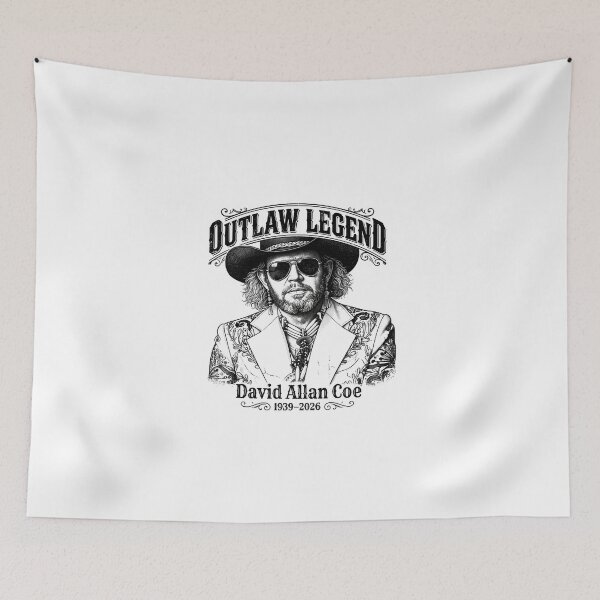 Item preview, David Allan Coe Outlaw Legend, 1939-2026 RIP, Music Lover Memorial designed and sold by DillonHuerta.