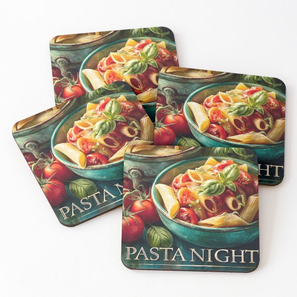 Item preview, Delicious Pasta for Evening Feast with Fresh Basil designed and sold by Artessie.