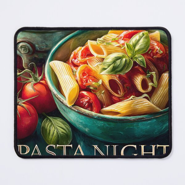 Item preview, Delicious Pasta for Evening Feast with Fresh Basil designed and sold by Artessie.