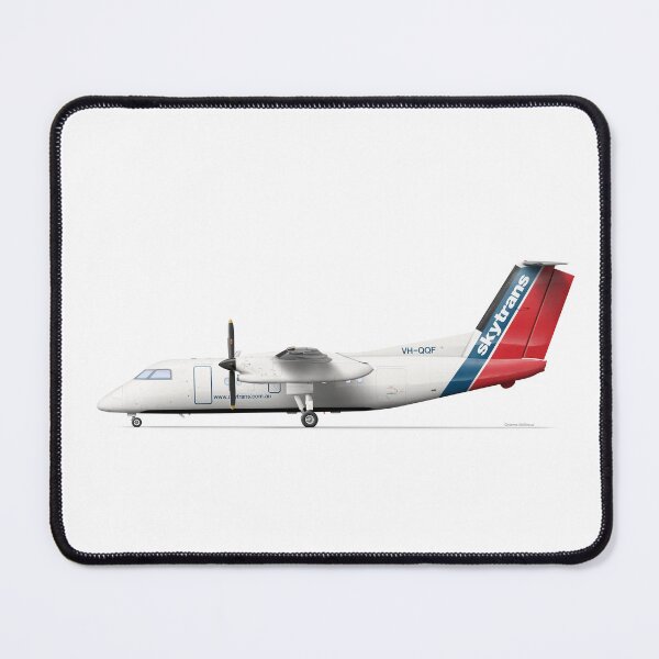 Item preview, DHC DASH 8 202 VH-QQF SKYTRANS 2017 designed and sold by Grubby Fingers Aircraft Illustration.