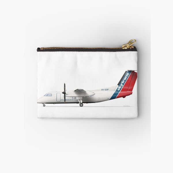 Item preview, DHC DASH 8 202 VH-QQF SKYTRANS 2017 designed and sold by Grubby Fingers Aircraft Illustration.