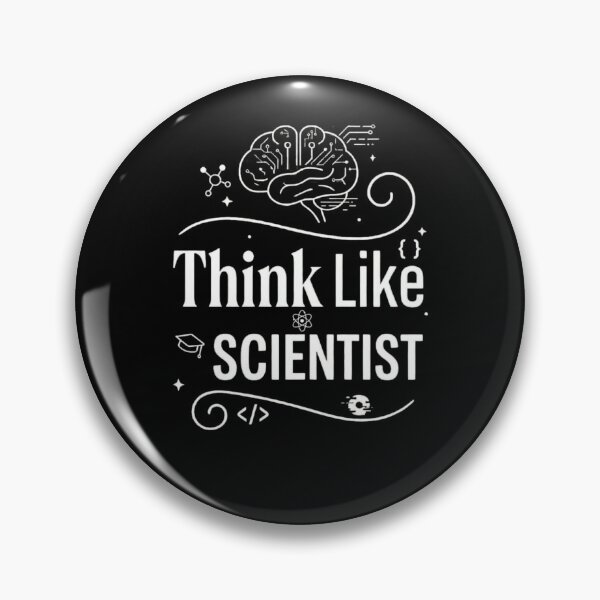 Item preview, Think Like a Scientist STEM Physics Biology Researcher Art designed and sold by Amr Darwish Graphic designer.