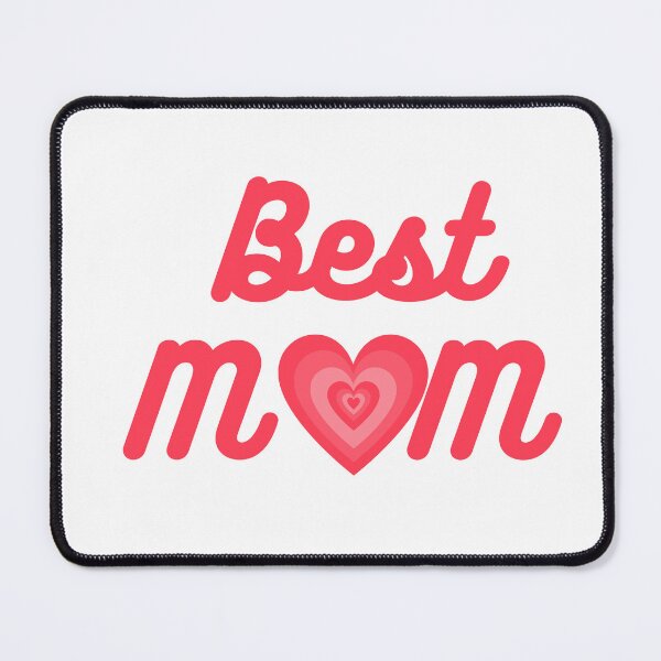 Item preview, Best Mom Retro Heart - Classic Red and Pink Award Edition designed and sold by Niji Hibana.