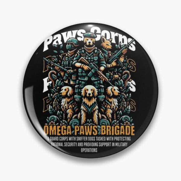 Item preview, Omega Paws Brigade – Tactical Military Canine Guard Corps Art designed and sold by GenZFashion000.
