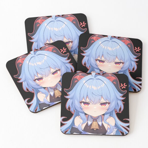 Item preview, Ganyu Genshin Impact Chibi Angry Kawaii Pout designed and sold by 108Recordings.