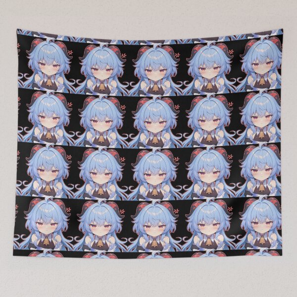 Item preview, Ganyu Genshin Impact Chibi Angry Kawaii Pout designed and sold by 108Recordings.