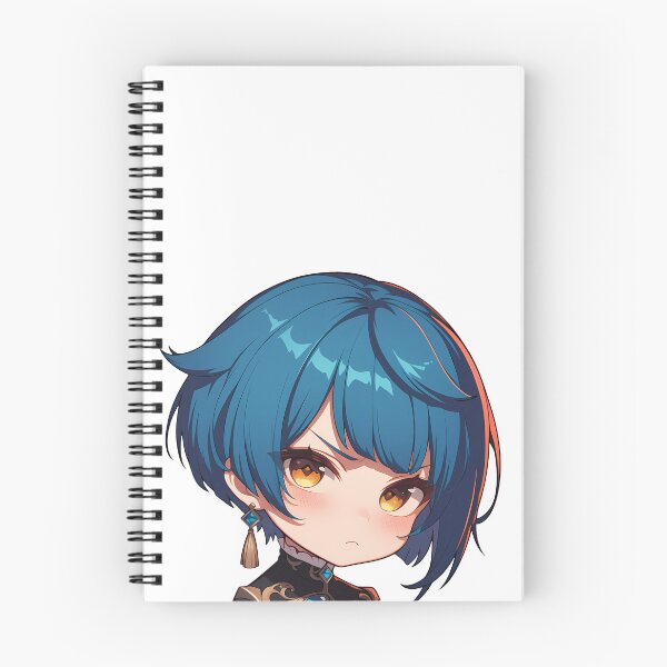 Item preview, Xingqiu Genshin Impact Chibi Kawaii Angry Pout designed and sold by 108Recordings.