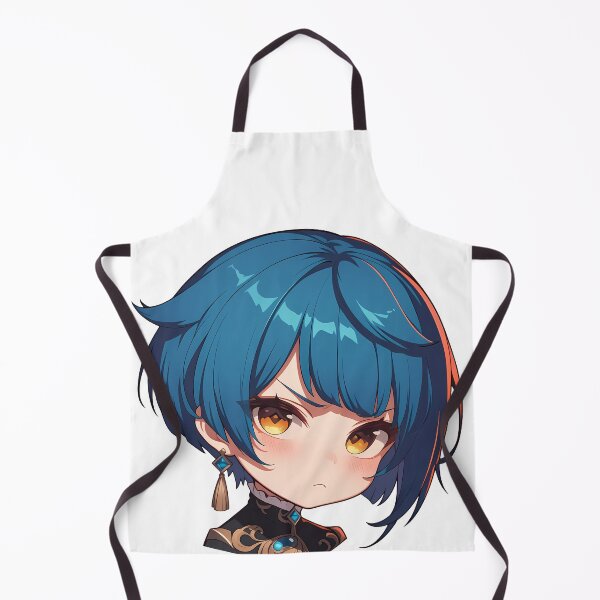 Item preview, Xingqiu Genshin Impact Chibi Kawaii Angry Pout designed and sold by 108Recordings.