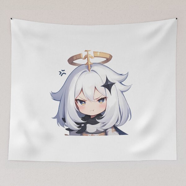 Item preview, Paimon Genshin Impact Chibi Angry Halo Pout designed and sold by 108Recordings.
