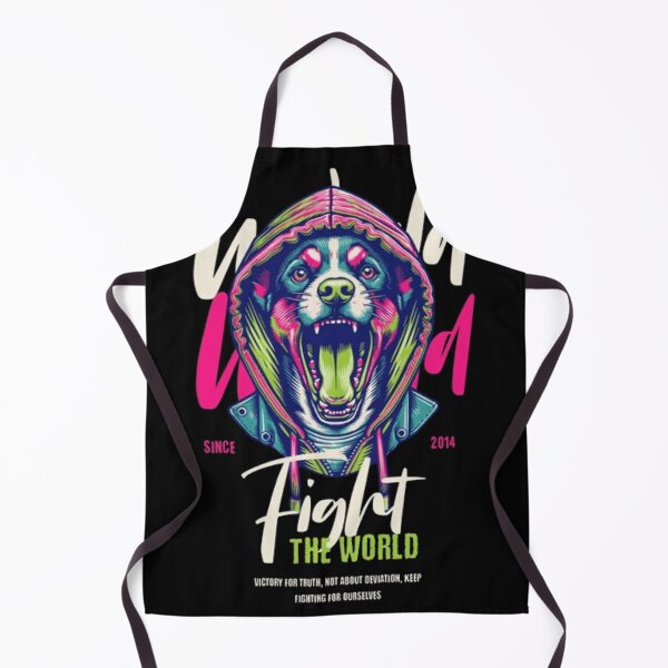 Item preview, Fight the World – Neon Rebel Dog Streetwear Art designed and sold by GenZFashion000.