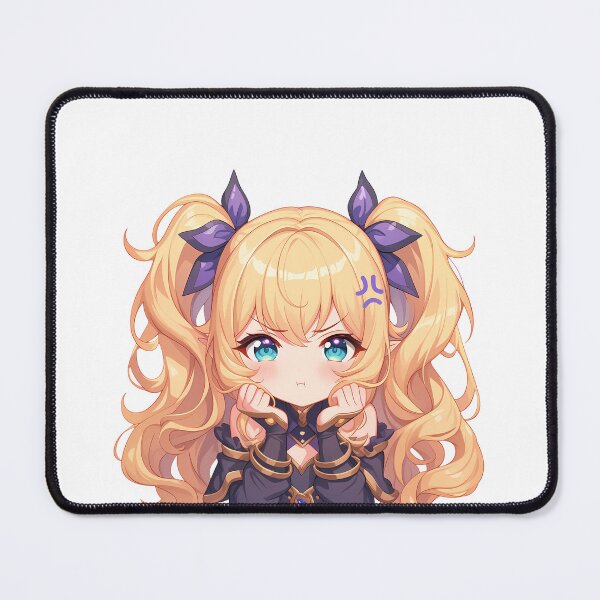 Item preview, Tsumugi Princess Connect Chibi Angry Hair Bows designed and sold by 108Recordings.