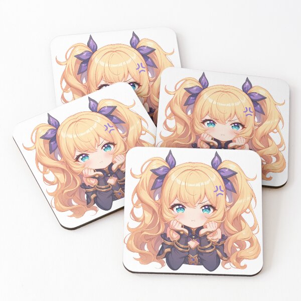 Item preview, Tsumugi Princess Connect Chibi Angry Hair Bows designed and sold by 108Recordings.