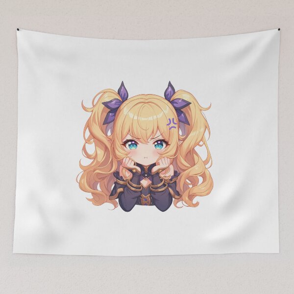 Item preview, Tsumugi Princess Connect Chibi Angry Hair Bows designed and sold by 108Recordings.