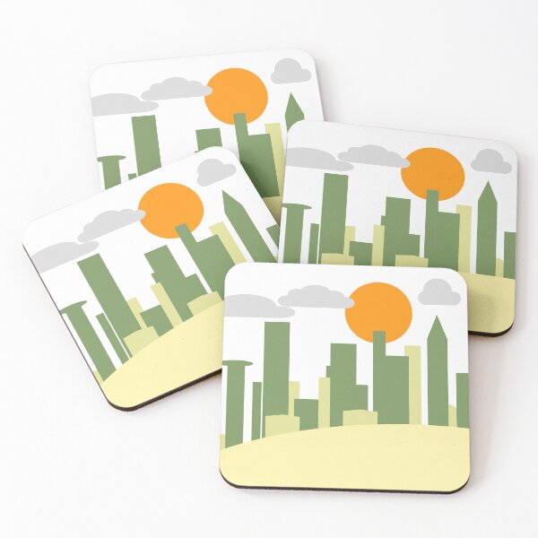 Item preview, Minimalist retro cityscape  designed and sold by Ravenyard.