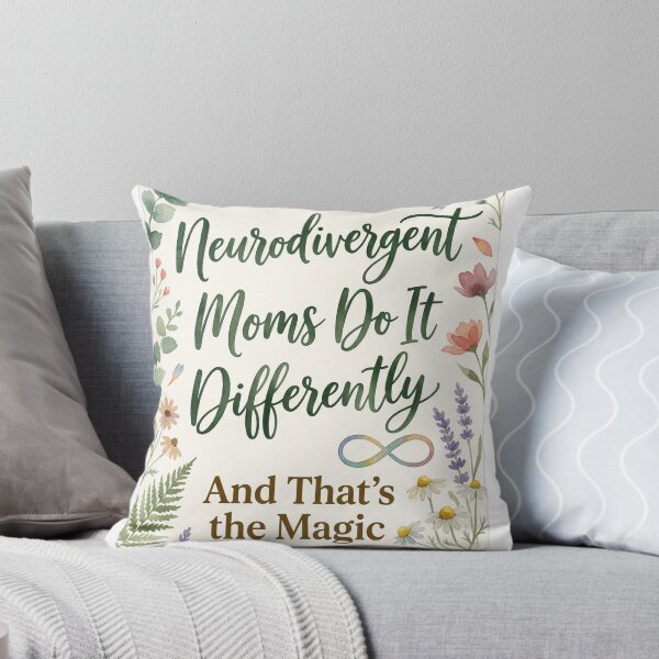Item preview, Neurodivergent Mom Gift — ADHD Autism Mom Wildflower Art Print Mug Sticker Mothers Day designed and sold by Kalash12.