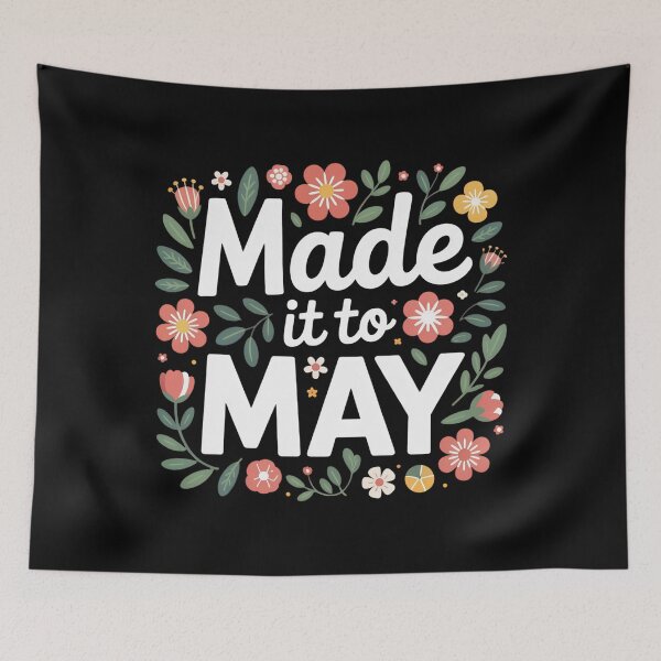 Item preview, Made It to May Floral Frame Clean Teacher Spring Design designed and sold by PROPera-design.