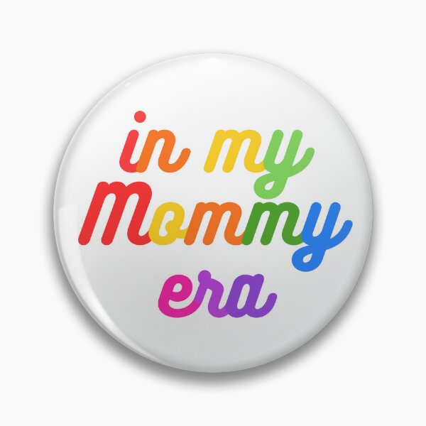 Item preview, In My Mommy Era Retro Typography - Vibrant Rainbow Aesthetic designed and sold by Niji Hibana.