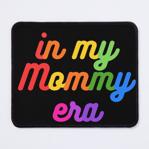 Item preview, In My Mommy Era Retro Typography - Vibrant Rainbow Aesthetic designed and sold by Niji Hibana.