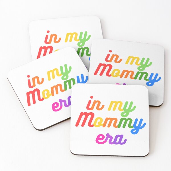 Item preview, In My Mommy Era Retro Typography - Vibrant Rainbow Aesthetic designed and sold by Niji Hibana.