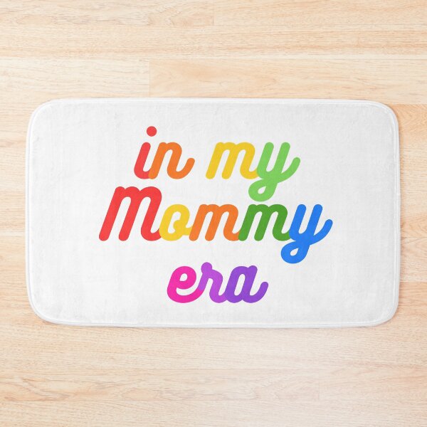 Item preview, In My Mommy Era Retro Typography - Vibrant Rainbow Aesthetic designed and sold by Niji Hibana.