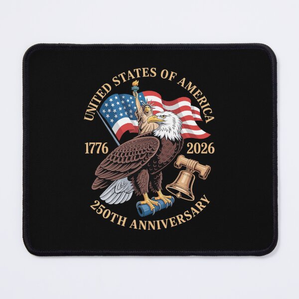 Item preview, 250 Years 1776-2026 250th Birthday Eagle Liberty Bell designed and sold by Telemontal.
