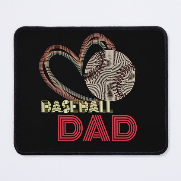 Item preview, Baseball Dad Retro Heart Line Art Style designed and sold by KIROSALS.