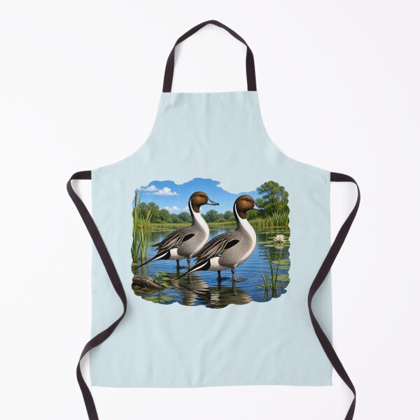 Item preview, Two Northern Pintail Ducks in Pond designed and sold by Myra365Art.