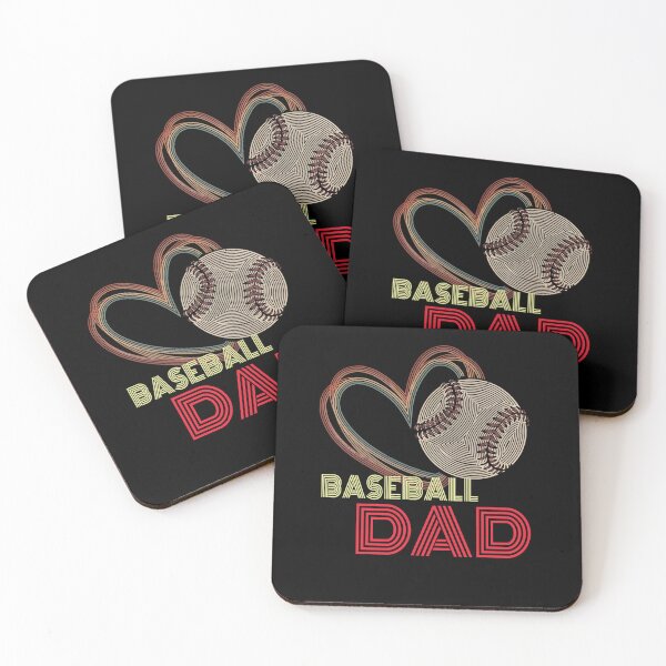 Item preview, Baseball Dad Retro Heart Line Art Style designed and sold by KIROSALS.