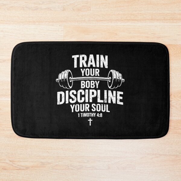 Item preview, Train Your Body Discipline Your Soul Faith Gym  designed and sold by eliramaison.