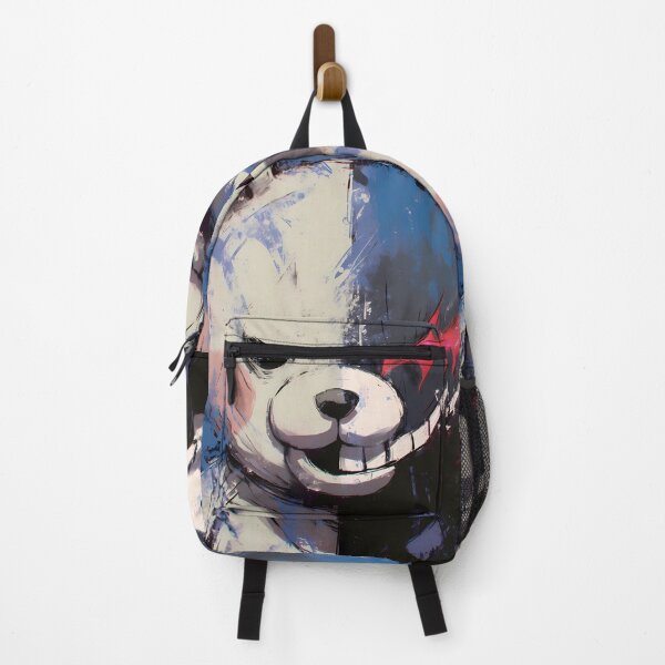 Item preview, Monokuma Danganronpa Split Face Grunge Mascot Close Up designed and sold by 108Recordings.