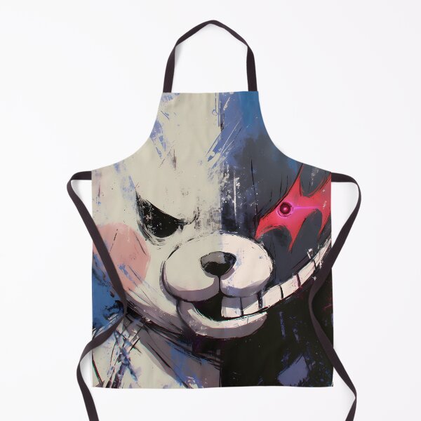 Item preview, Monokuma Danganronpa Split Face Grunge Mascot Close Up designed and sold by 108Recordings.