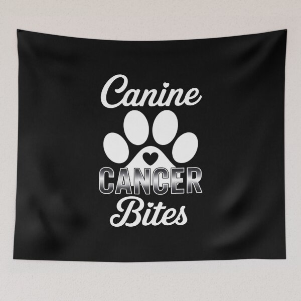 Item preview, Canine Cancer Bites Pet Cancer Awareness Heart designed and sold by scholinjamfimb.