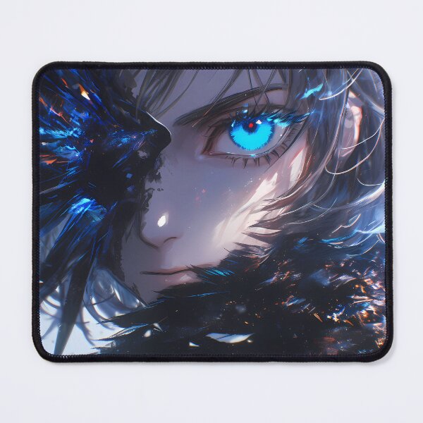 Item preview, Oberon Vortigern Fate Grand Order Dark Feather Blue Eye Stare designed and sold by 108Recordings.