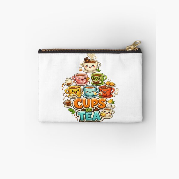 Item preview, Cups of Tea Cute Kawaii Design – Funny Tea Lover Cartoon Illustration designed and sold by GarnerSupplyCo.