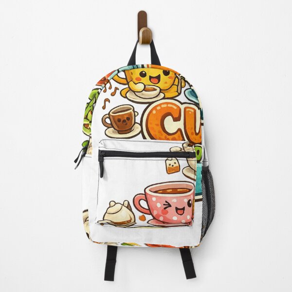 Item preview, Cups of Tea Cute Kawaii Design – Funny Tea Lover Cartoon Illustration designed and sold by GarnerSupplyCo.