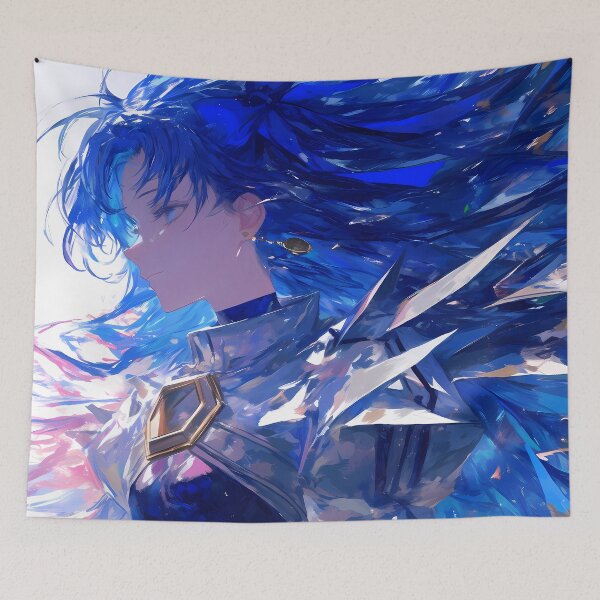 Item preview, Meltlilith Fate Grand Order Crystal Armor Blue Wind Portrait designed and sold by 108Recordings.
