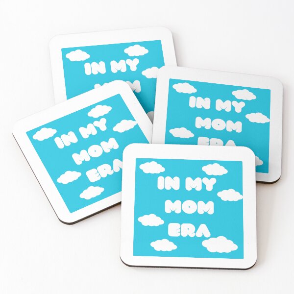 Item preview, In My Mom Era Dreamy Cloud Aesthetic - Soft White Typography designed and sold by Niji Hibana.