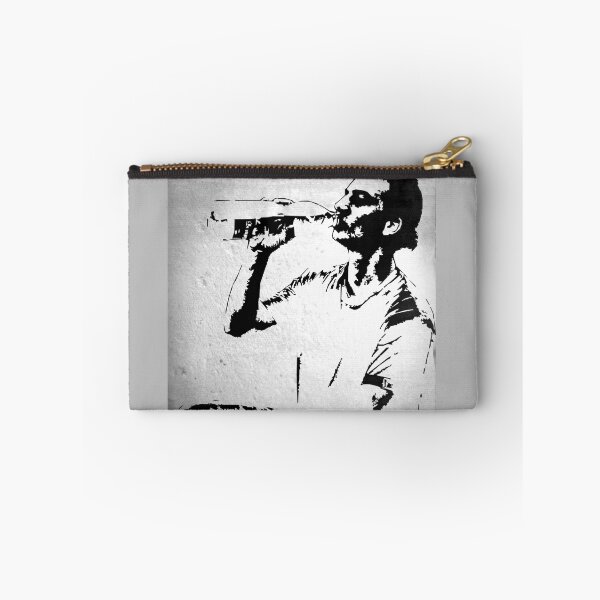 Item preview, Black and white drawing (based on a photo) of a young man drinking water from a bottle. designed and sold by Alan-David.