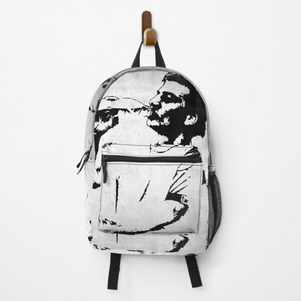 Item preview, Black and white drawing (based on a photo) of a young man drinking water from a bottle. designed and sold by Alan-David.