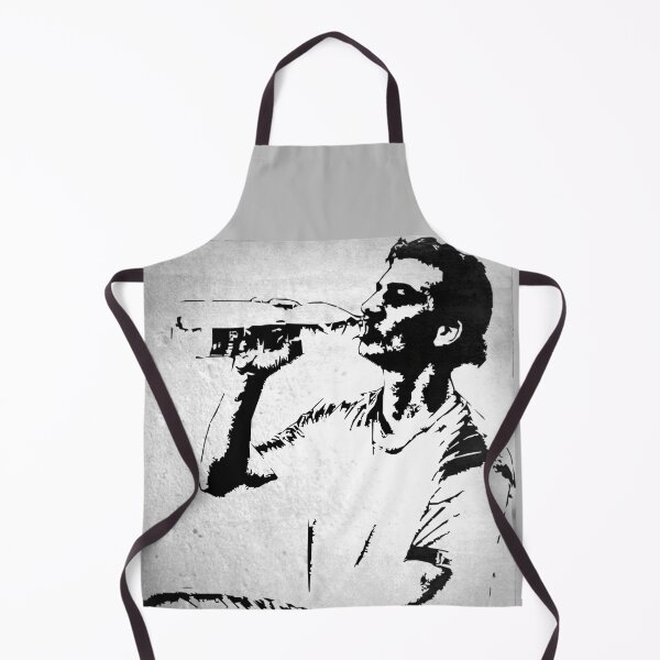 Item preview, Black and white drawing (based on a photo) of a young man drinking water from a bottle. designed and sold by Alan-David.