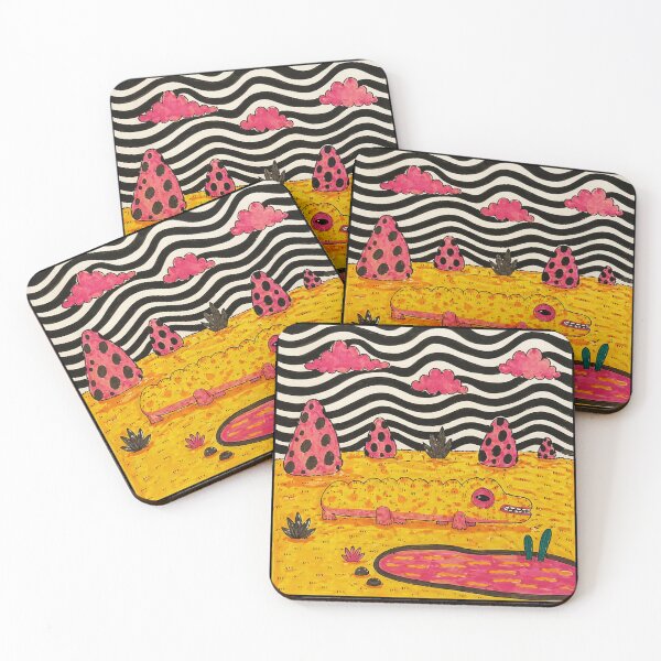 Item preview, Surreal Crocodile Desert Psychedelic  designed and sold by Modaozushi216.